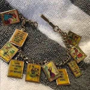 Vintage 10 commandment bracelet hologram